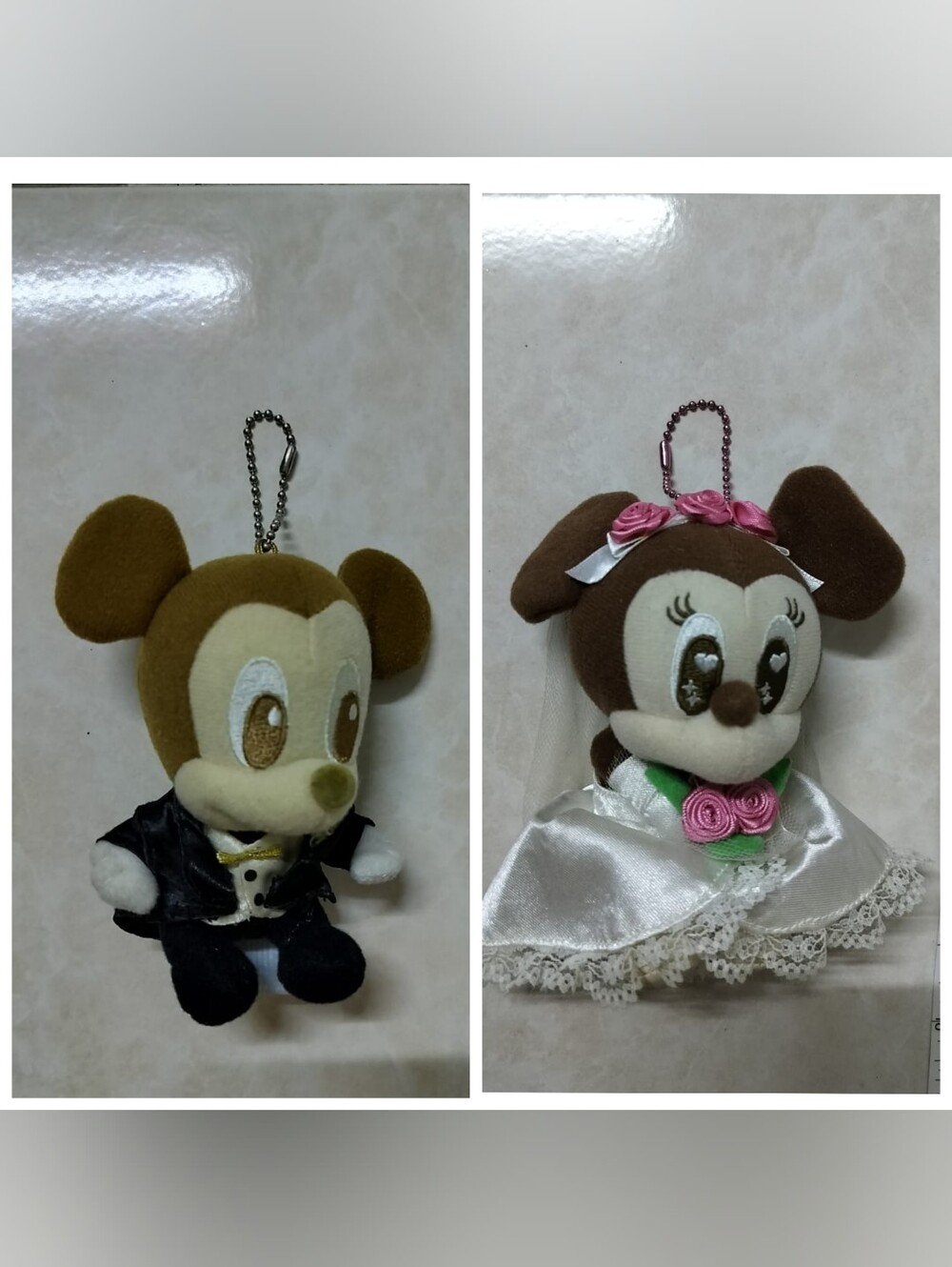 Mini Mickey And Minnie Wedding Plush Set